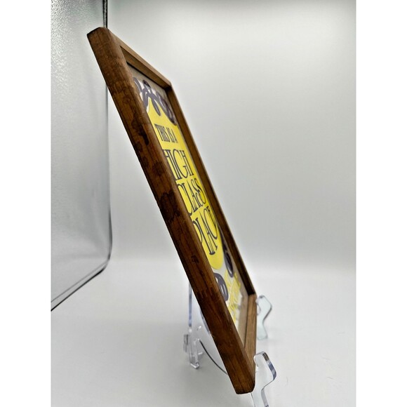 Vintage Mirrored Sign: High Class Place – Act Respectable (12x6.5) - Picture 4 of 8